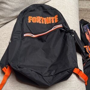 Fortnite Kids Backpack in Black and Orange